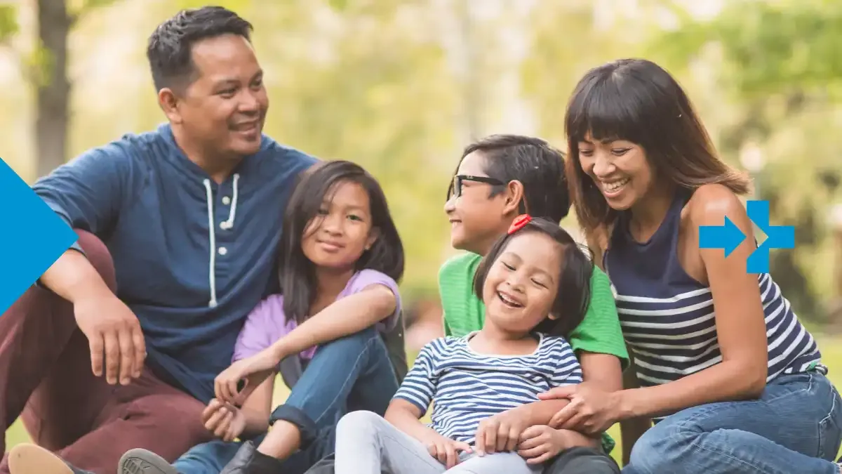Asian family spending time together, reflecting how support sent from abroad helps families stay connected across distances with sendvalu.