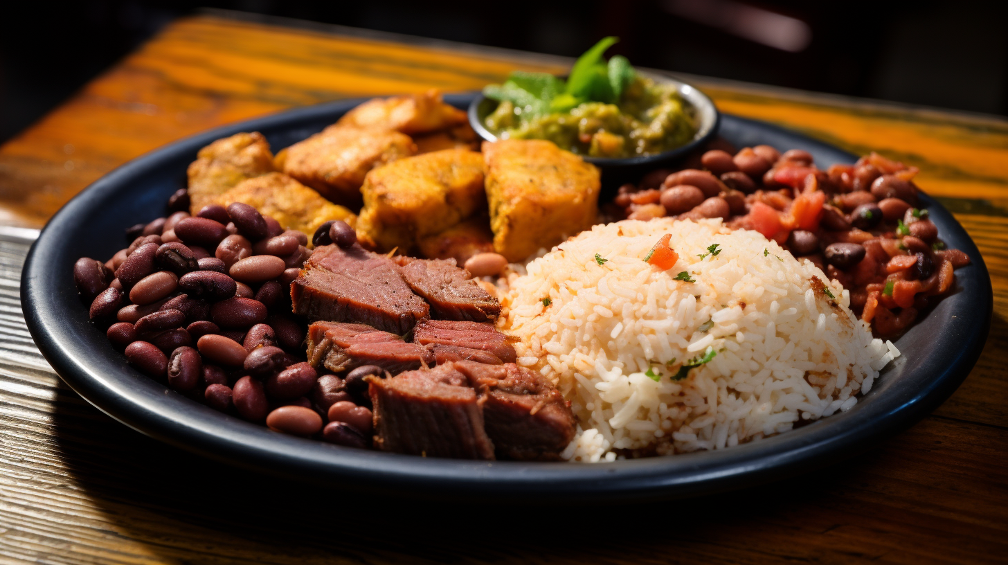 Arroz y frijoles cubanos